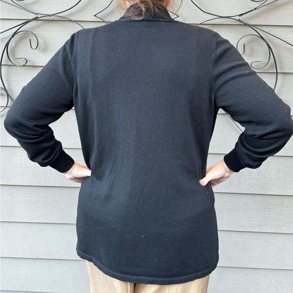 This black sweater is great for work to keep you warm in a chilly office!
